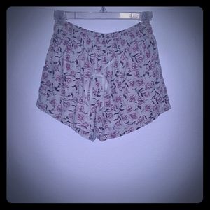 Floral pull up shorts